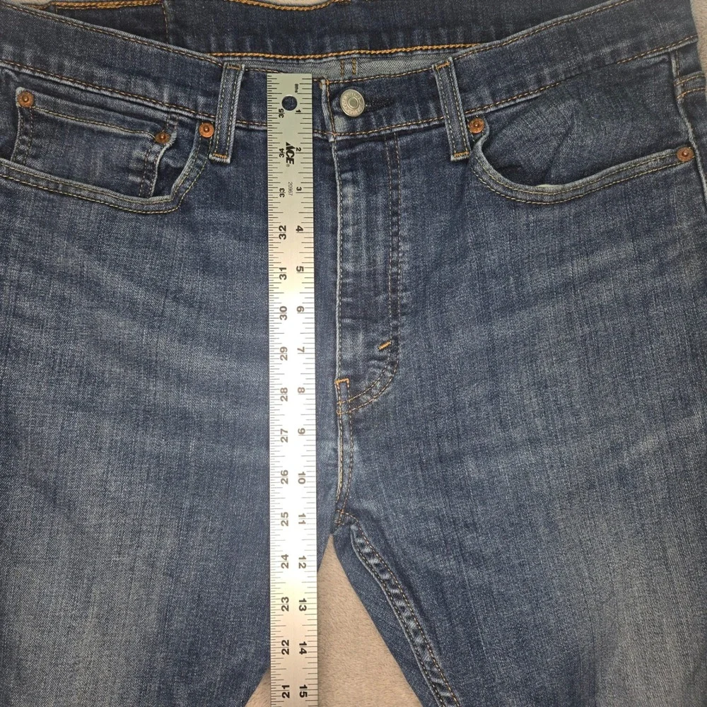 Levis 512 Slim Taper Blue Denim Jeans Mens W36 L28 Medium Wash
